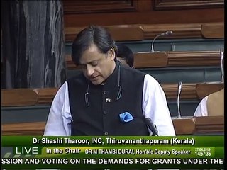Dr. Shashi Tharoor on the Ministry Of Human Resource Development