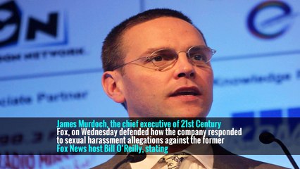 James Murdoch Says Size of O’Reilly Settlement Was ‘News to Me’