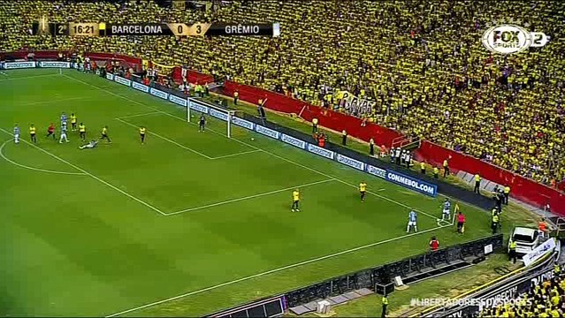 Barcelona 0x3 Grêmio Fox Sports VT 2 tempo completo libertadores 2017