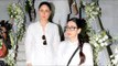 Kareena Kapoor and Karisma Kapoor Spotted at RANI MUKHERJEE'S FATHER PRAYER MEET