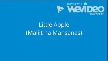 Little Apple (Maliit na Mansanas) Lyrics