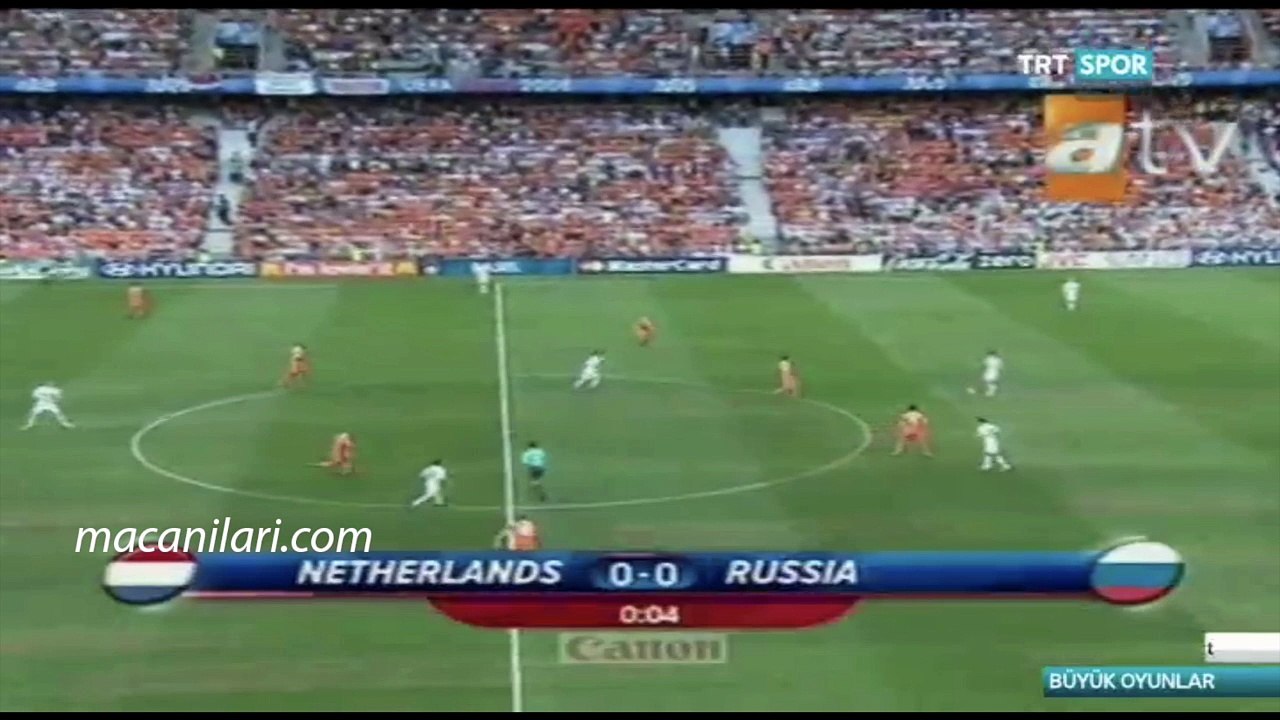 [HD] 21.06.2008 - UEFA EURO 2008 Quarter Final Russia 1-3 Netherlands (After Extra Time)