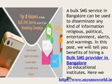 BENEFITS OF HIRING BULK SMS SERVICES in Banagalore