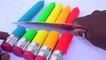 DIY How To Make Colors Play Doh Giant Crayons Learn Colors Play Doh Mighty Toys