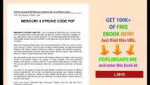 Mercury 4 Stroke Code