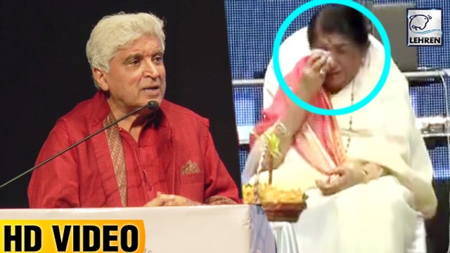 Javed Akhtar Made Lata mangeshkar CRY