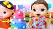 Baby Alive Minha Boneca e Magali Tomando SORVETE HELLO KITTY de Massinha de Modelar Play-Doh!!!
