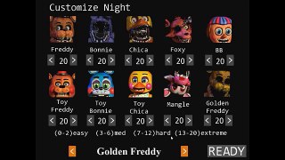 Misión #10 Golden Freddy 10/20 - Noche 7 - Five Nights At Freddys 2 - Español - Gameplay - Full HD