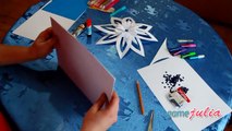 Новогодняя ОБЪЕМНАЯ СНЕЖИНКА ❤️ Как сделать снежинку из бумаги ~ Новогодние поделки своими руками