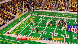 NFL Steelers' game-winning touchdown (Week 17, 2016) Lego Game Animation