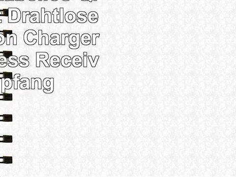 Wireless Kabellos Qi Ladegerät Drahtlose Ladestation Charger und Wireless Receiver