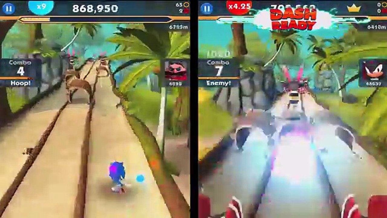 Sonic Dash 2: Sonic Boom - Sonic VS Shadow EPIC BATTLE!