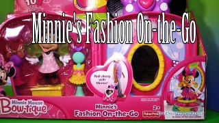 MINNIES FASHION ON THE GO Disney Jr Minnie Mouse Bow-tique YouTube Toy Review