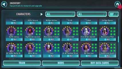 Download Video: Star Wars: Galaxy Of Heroes - 7 Star Chirrut Imwe & Baze Malbus Gameplay Gear 11