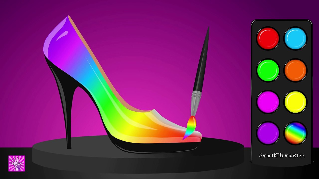 Learn Colors with High Heels, Colours Learning to Kids Children Toddlers Baby Play Videos