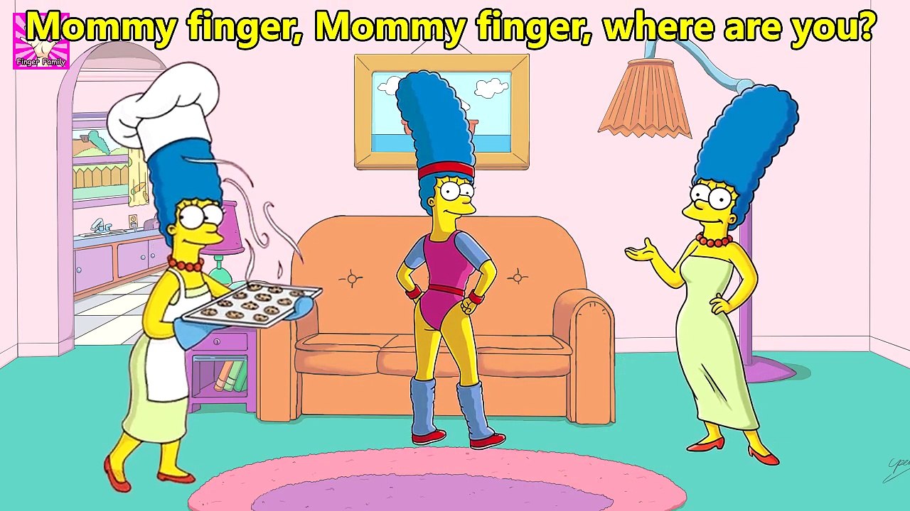 The Simpsons Finger Family Nursery Rhyme