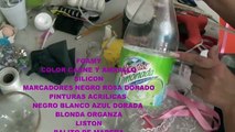 DIY Como Hacer dulcero angelita recuerdo de bautizo con botellas pet