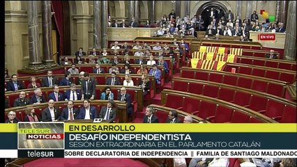 Bancada del Partido Popular abandona el Parlament de Cataluña