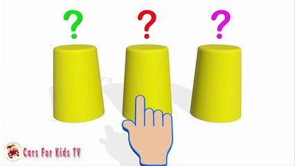 Colors for Children With Soccer Balls Magic Cups -Learning Video for Kids With Balloon Balls