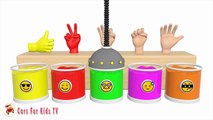 Learn Colors Hand Body Paint Surprise Finger Family Nursery Rhymes for Kids Children Toddlers