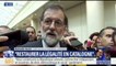 Mariano Rajoy: "Le gouvernement prendra les décisions pour restaurer la légalité en Catalogne"