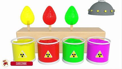 Learn Colors With Surprise Eggs Jelly Ice Cream for Children - Learning Videos for Kids