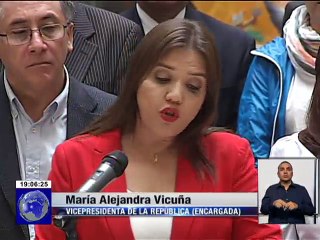 Respaldo a Vicepresidenta encargada