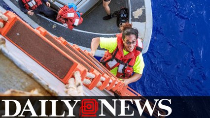 U.S. Navy rescues two women stranded at sea for five months