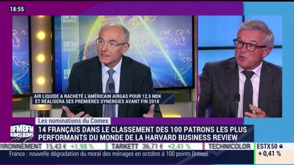 Les nominations du Comex: les patrons français du classement Harvard Business Review et Jean-Marc Janaillac - 27/10