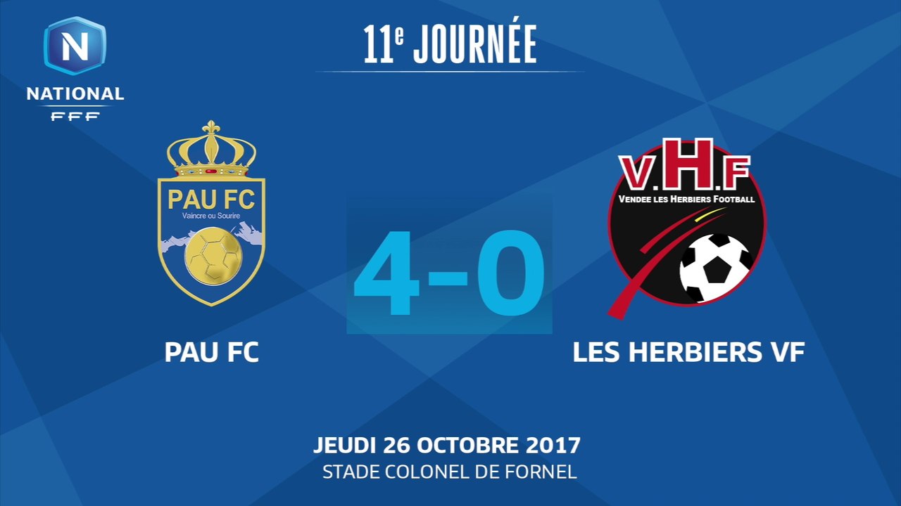 J11: PauFC–LesHerbiers (4-0), le résumé
