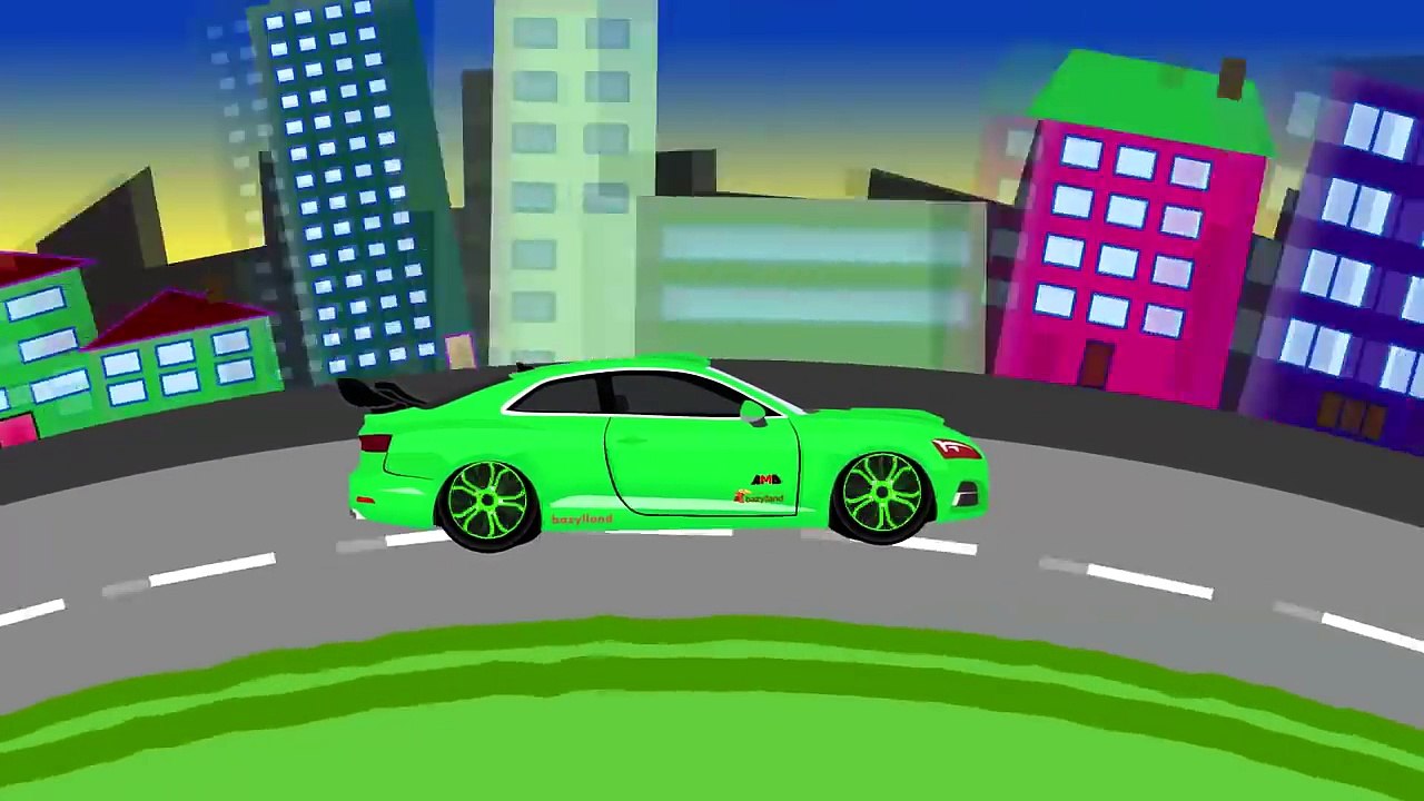 Green Sports Car and Car Wash | Zielone Auto Sportowe i Auto Myjnia Samochodowa