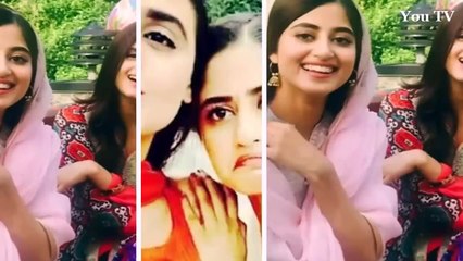 Sajal Aly In Happy Mood With Hira Mani