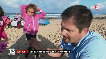 Sud-Ouest : les baigneurs appelés à la prudence