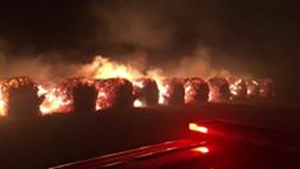 Fire Destroys Hundreds of Cotton Bales in Texas