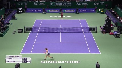 Masters - Svitolina bat Halep et envoie Garcia en demi-finale