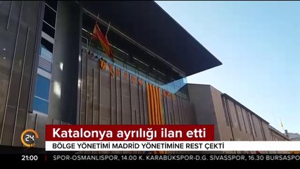 Katalonya ayrılığı ilan etti