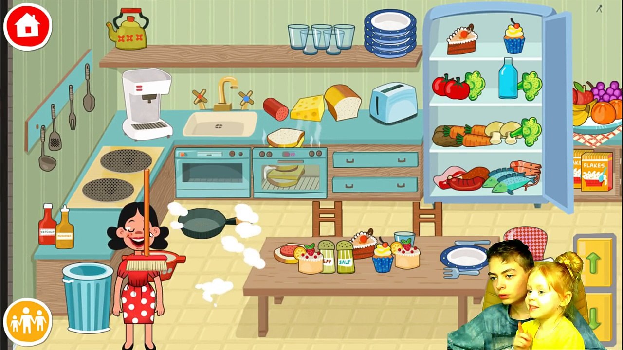 СМЕШНОЕ ВИДЕО ДЛЯ ДЕТЕЙ Семейная игра как мультик Pepi House поиграем в семью