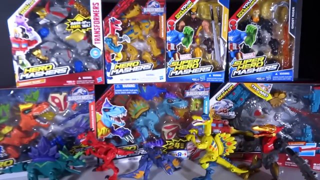 Opening: Jurassic World INDOMINUS REX vs. VELOCIRAPTOR Hero Mashers