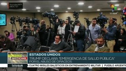 EEUU: Trump declara emergencia pública por abuso de opiáceos