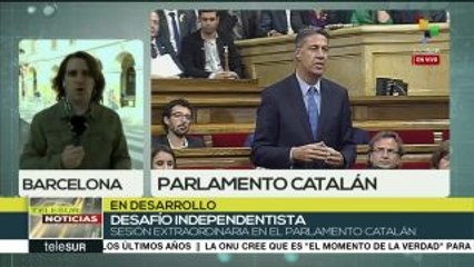 Parlamento de Cataluña debate la proclamación de independencia
