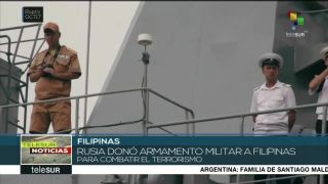 Rusia dona armamento militar a Filipinas para combatir el terrorismo