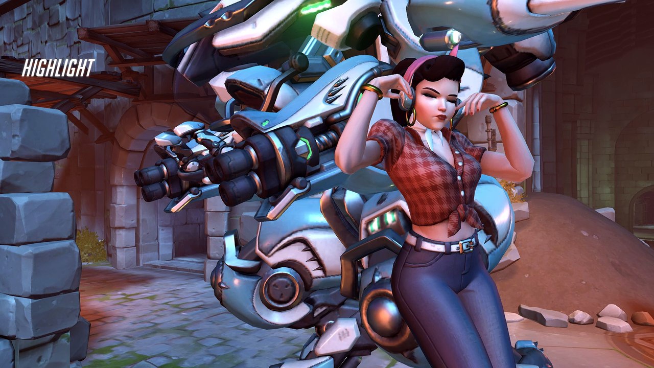 Overwatch 000-DVA-000-059 Highlight Reel 137 DVa Season 6 Placement Game 4