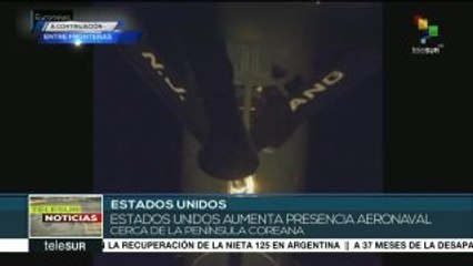 EE.UU. aumenta su presencia aeronaval cerca de la península coreana
