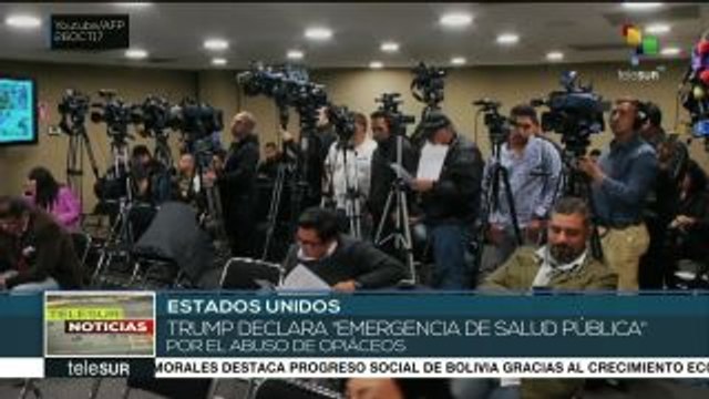 Trump declara emergencia de salud pública por abuso de opiáceos