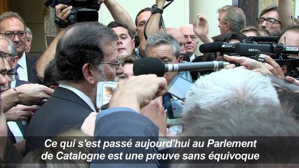 Catalogne: la déclaration d'indépendance "acte criminel" (Rajoy)