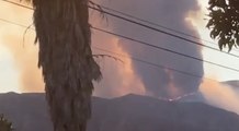Southern California Wildfire Sends Plumes of Black Smoke Into the Sky