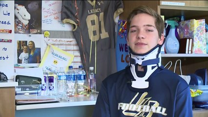 16-Year-Old Boy Paralyzed After Hit in Football Practice