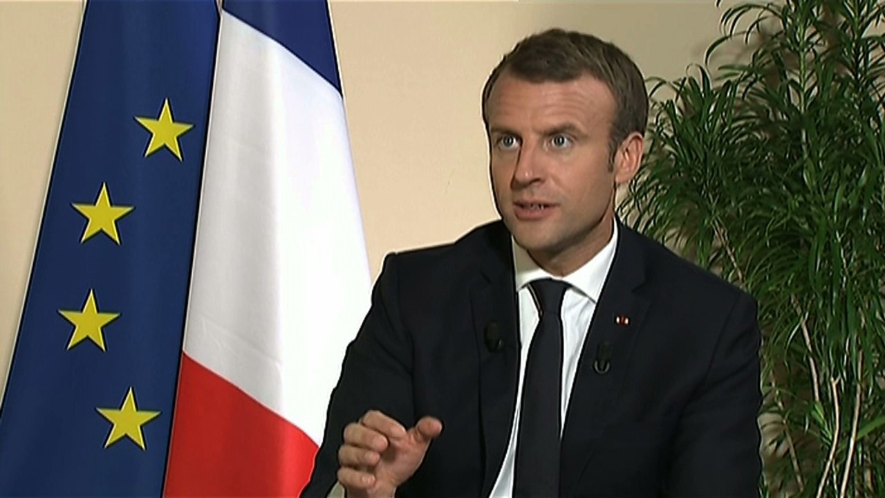 Interview du Président de la République, Emmanuel Macron, pour Guyane 1ère et ATV