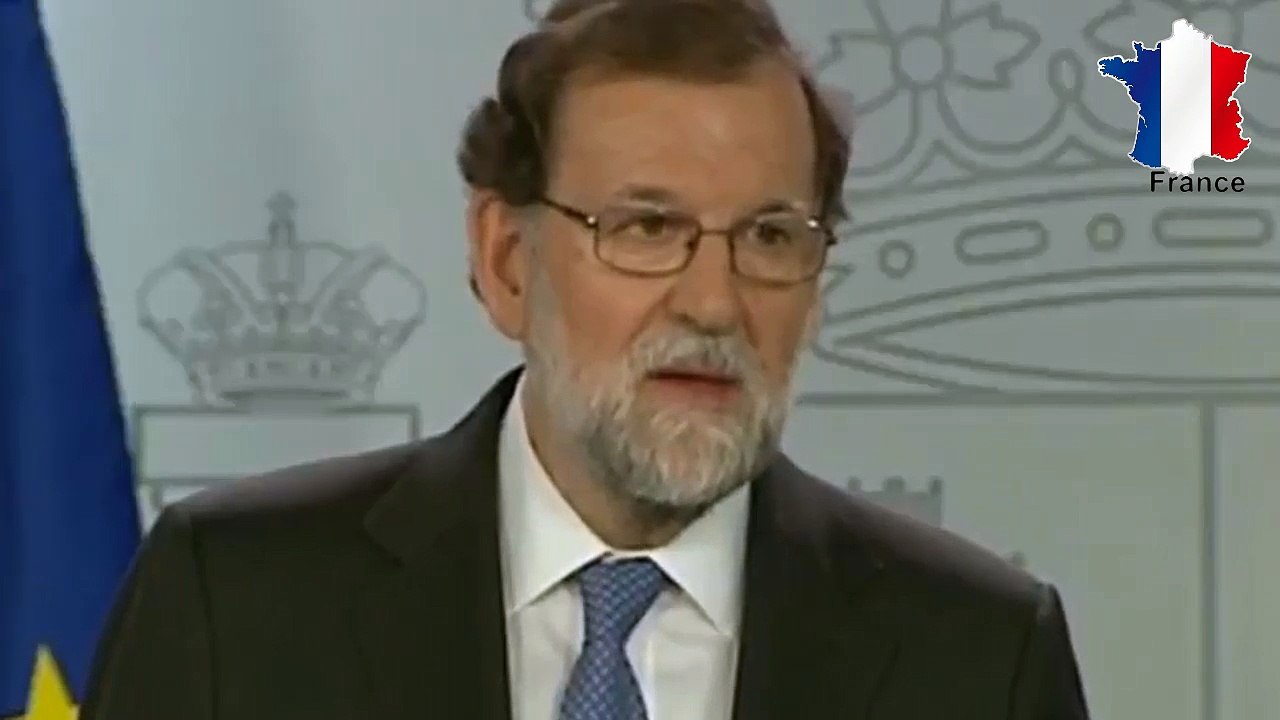 Mariano Rajoy annonce la destitution du gouvernement catalan