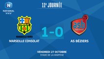 J11 : GS Marseille Consolat - AS Béziers (1-0), le résumé